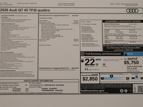 New 2026 Audi Q7 2.0T Premium image 32