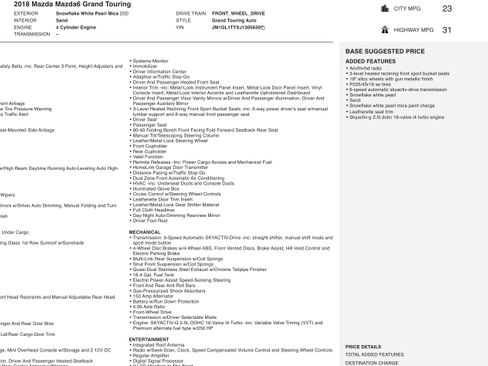 Used 2018 MAZDA MAZDA6 Grand Touring image 4
