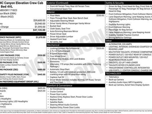 Used 2024 GMC Canyon Elevation w/ Convenience Package AWD/4WD image 7