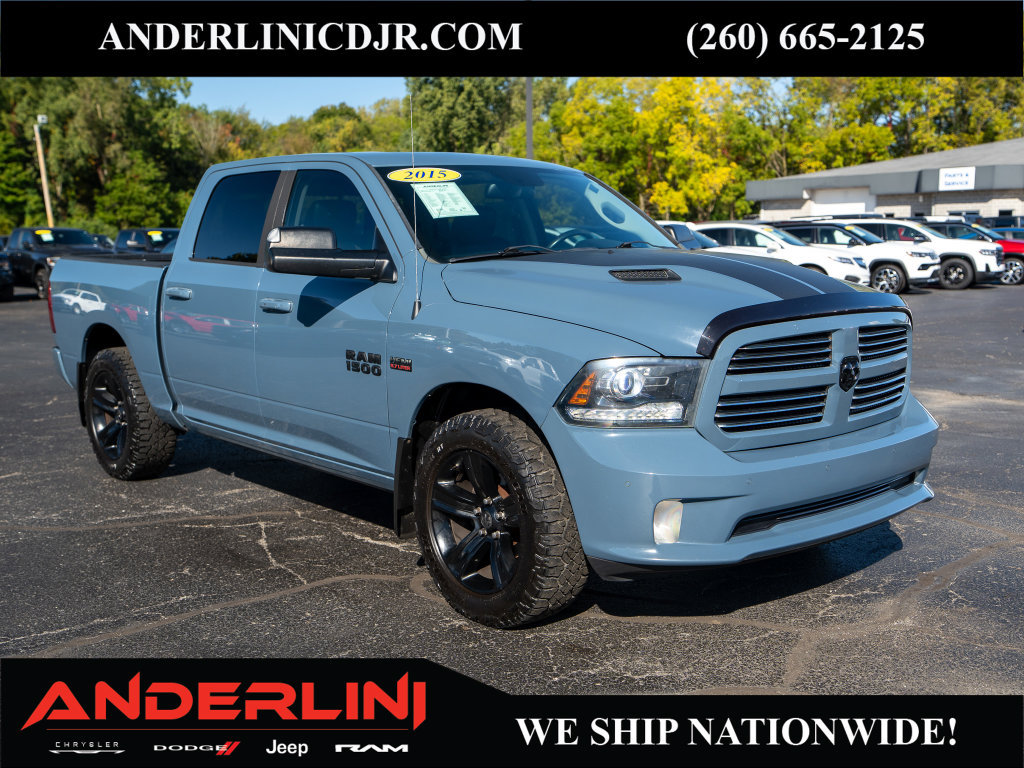 Used 2015 RAM 1500 Sport w/ Ceramic Blue Sport Package AWD/4WD image 1