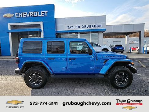 Used 2022 Jeep Wrangler Unlimited Rubicon 4xe w/ Cold Weather Group image 1
