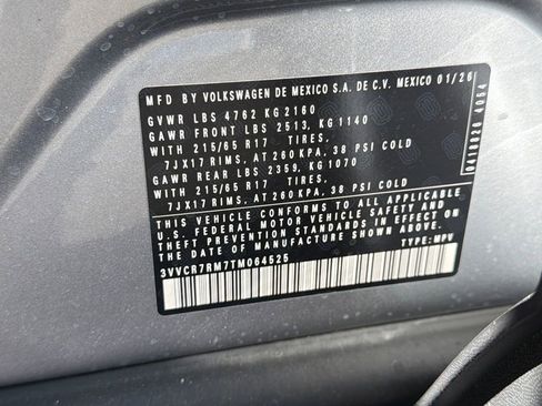 New 2026 Volkswagen Tiguan S FWD image 25