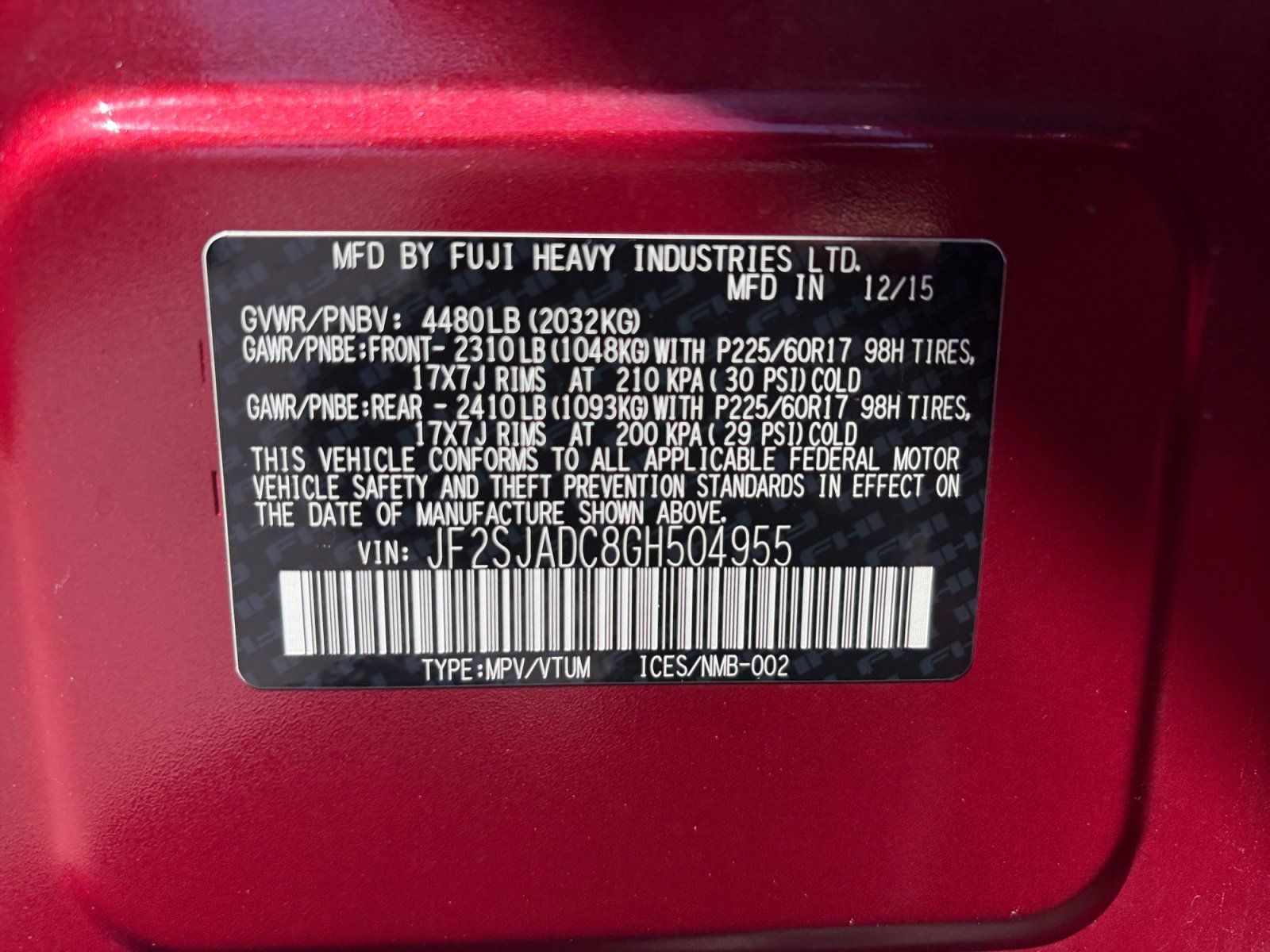 Used 2016 Subaru Forester 2.5i Premium w/ All-Weather Package AWD/4WD image 25