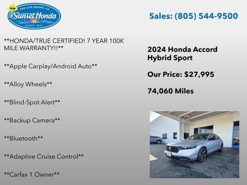 Used 2024 Honda Accord Sport image 6