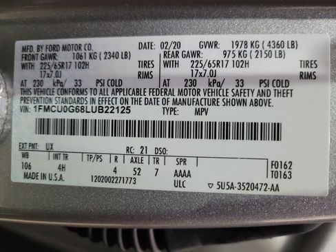 Used 2020 Ford Escape SE FWD image 33
