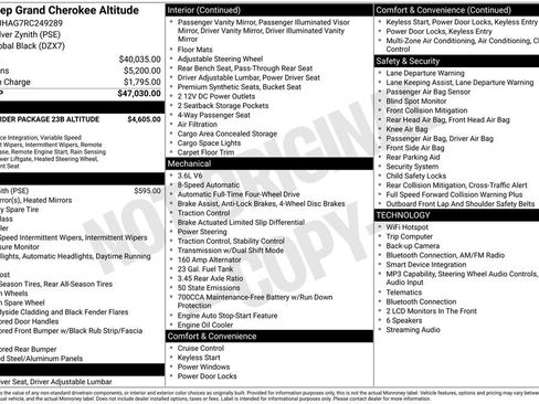 Used 2024 Jeep Grand Cherokee Altitude AWD/4WD image 10