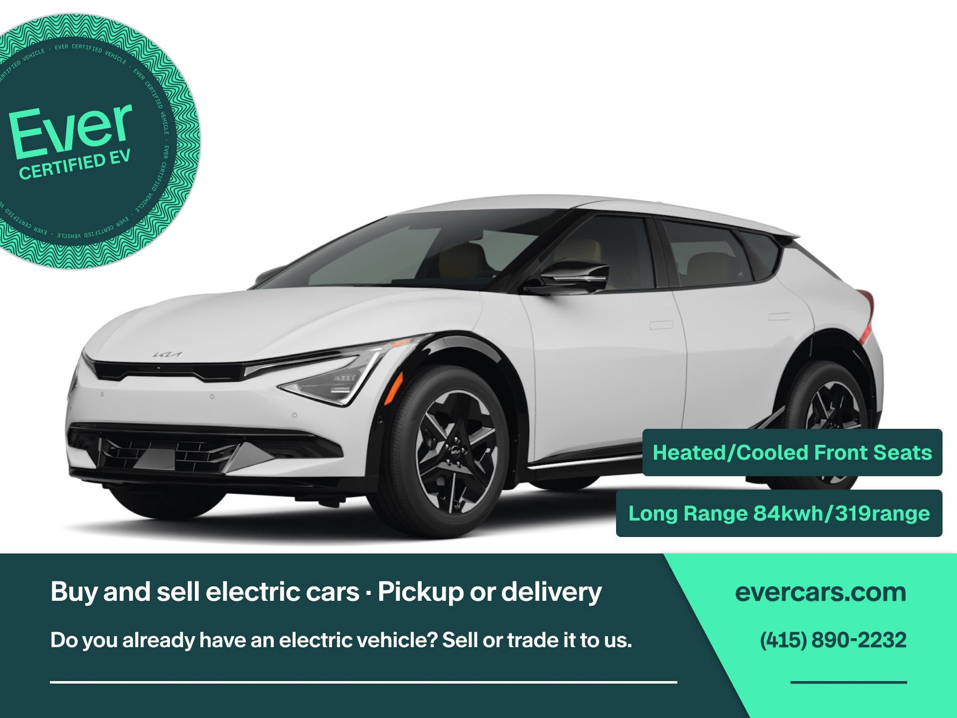 Used 2025 Kia EV6 Light w/ Light LR Technology Package RWD image 1
