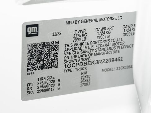 Used 2024 Chevrolet Silverado 1500 Custom w/ Turbomax Blackout Package image 19