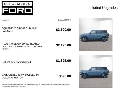 Used 2022 Ford Bronco Outer Banks AWD/4WD image 4