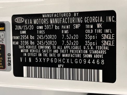 Used 2020 Kia Telluride S w/ S 8 Passenger Seating Package AWD/4WD image 26