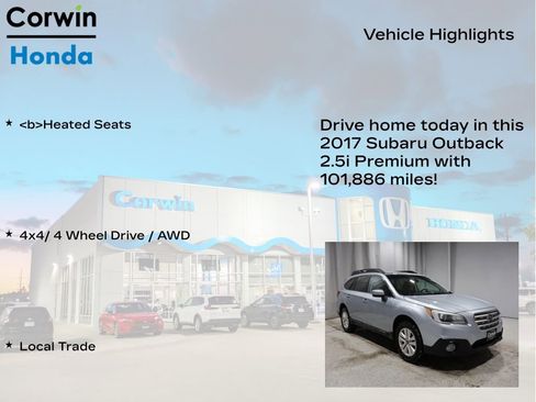 Used 2017 Subaru Outback 2.5i Premium image 6