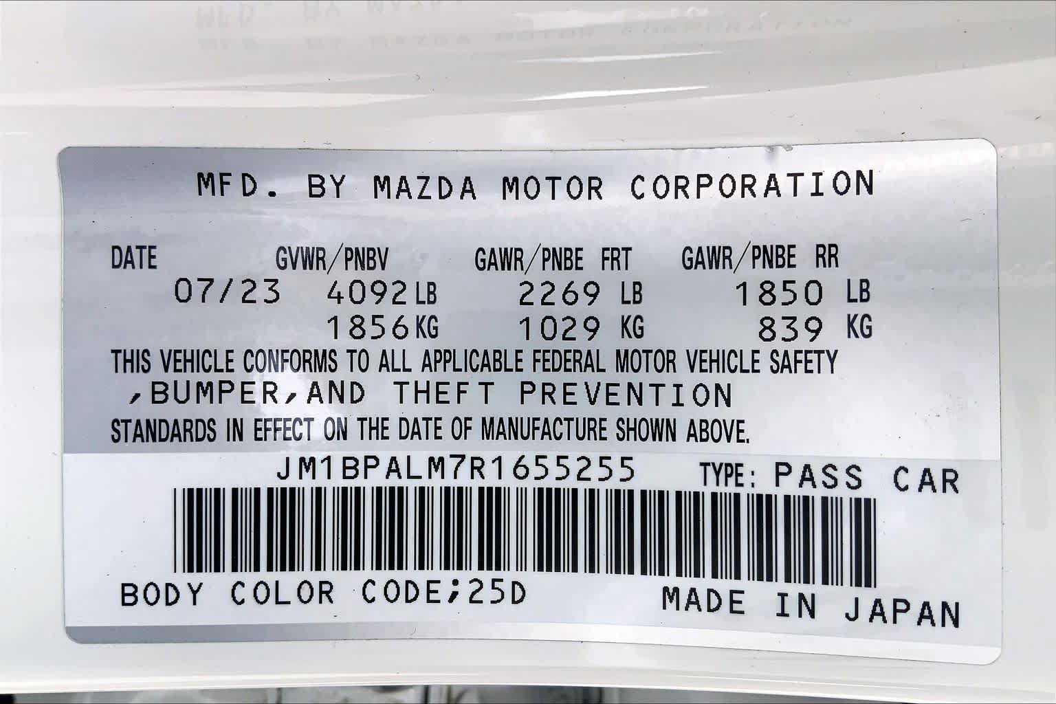 Certified 2024 MAZDA MAZDA3 s FWD image 34