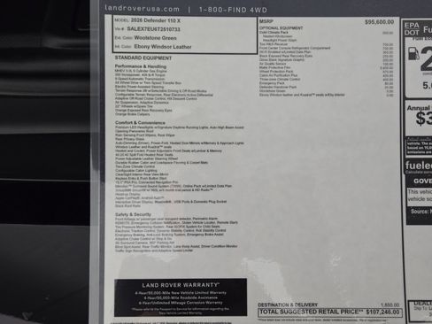 New 2026 Land Rover Defender 110 X image 35