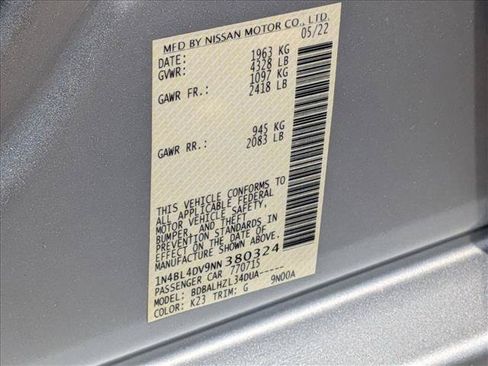 Used 2022 Nissan Altima 2.5 SV FWD image 23
