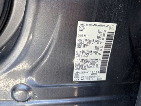 Used 2023 Nissan Titan SV w/ Accessory Utility Package image 22