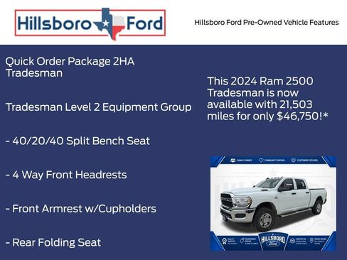 Used 2024 RAM 2500 Tradesman w/ Chrome Appearance Group AWD/4WD image 3