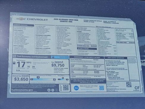 New 2026 Chevrolet Silverado 1500 High Country AWD/4WD image 18