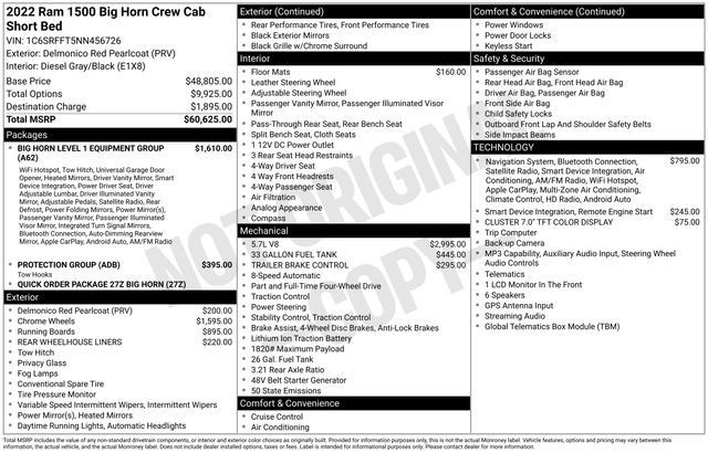 Used 2022 RAM 1500 Big Horn AWD/4WD image 18