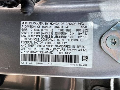 Used 2020 Honda CR-V Touring image 19