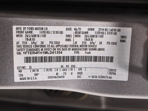 Used 2021 Ford Ranger Lariat w/ Trailer Tow Package image 39