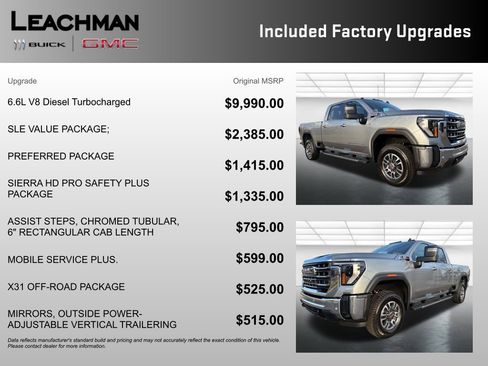 New 2026 GMC Sierra 2500 SLE w/ SLE Value Package; image 4