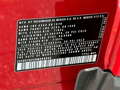 Certified 2022 Volkswagen Taos SE image 35