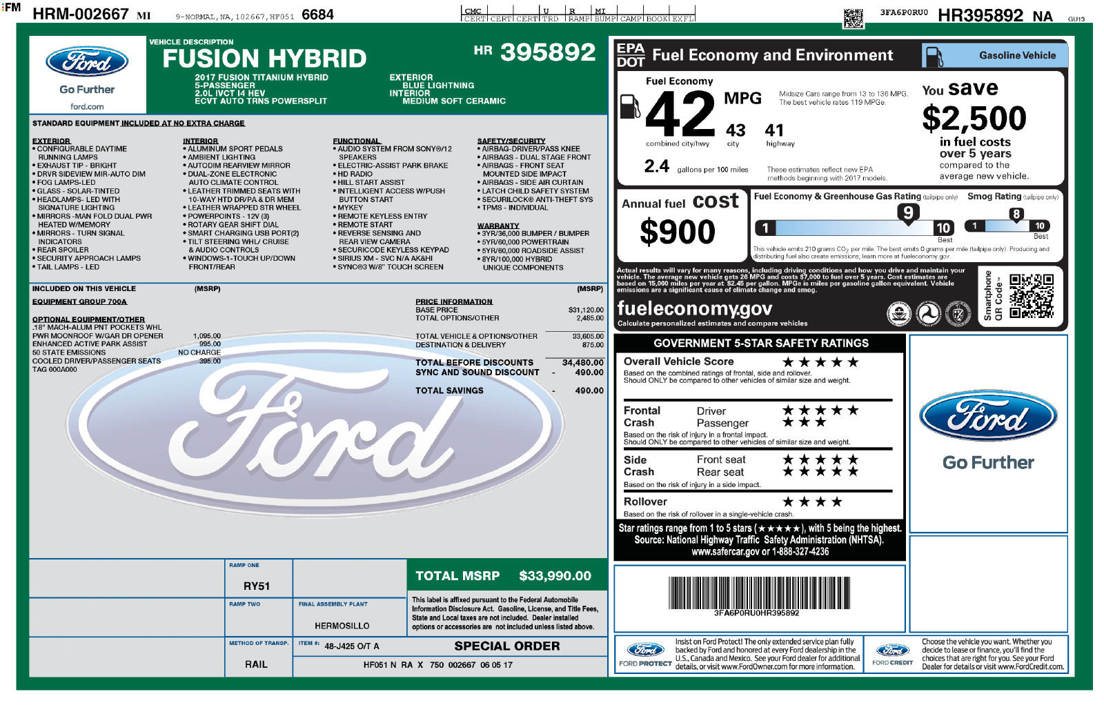 Used 2017 Ford Fusion Titanium FWD image 4