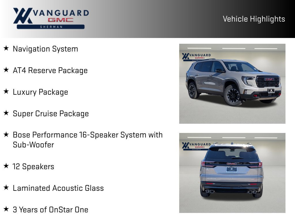 New 2027 GMC Acadia AT4 w/ AT4 Reserve Package AWD/4WD image 10
