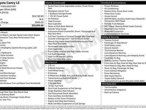 Used 2018 Toyota Camry LE image 40