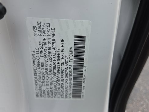 New 2026 Honda Odyssey Touring image 18
