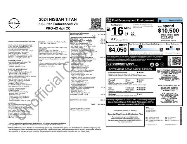 Used 2024 Nissan Titan PRO-4X w/ Pro-4x Convenience Package AWD/4WD image 7