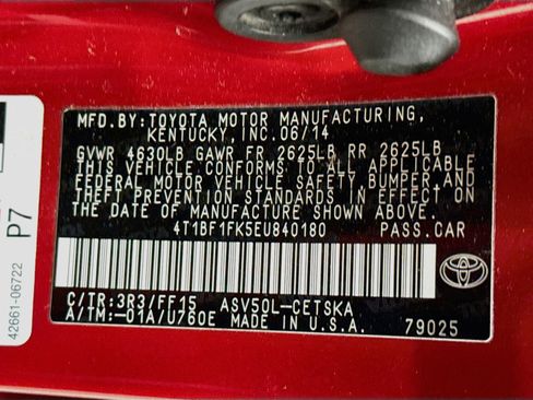 Used 2014 Toyota Camry SE FWD image 31