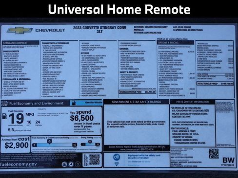 Used 2023 Chevrolet Corvette Stingray Premium Conv w/ Z51 Performance Package image 17