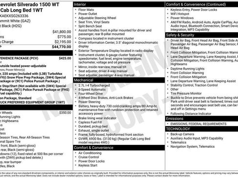 New 2025 Chevrolet Silverado 1500 W/T w/ WT Convenience Package image 26