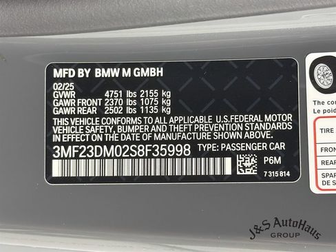 Used 2025 BMW M2 w/ Lighting Package RWD image 39