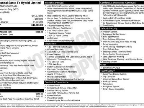 Used 2023 Hyundai Santa Fe Limited w/ Cargo Package AWD/4WD image 51