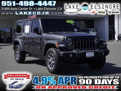 Certified 2024 Jeep Wrangler Unlimited Sport AWD/4WD image 1