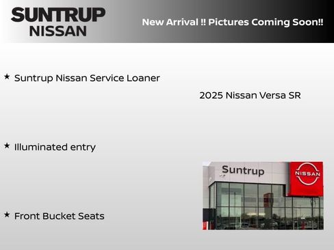 New 2025 Nissan Versa SR w/ Trunk Package image 4