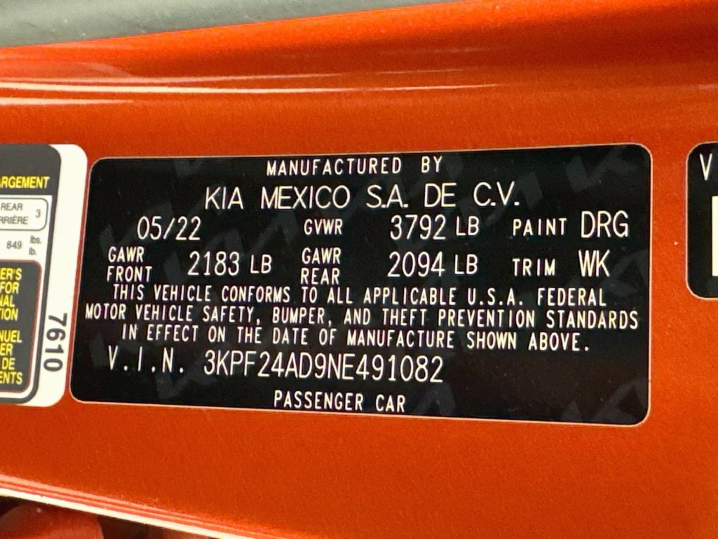 Used 2022 Kia Forte LXS FWD image 27