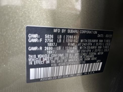 Used 2022 Subaru Outback Touring XT image 12