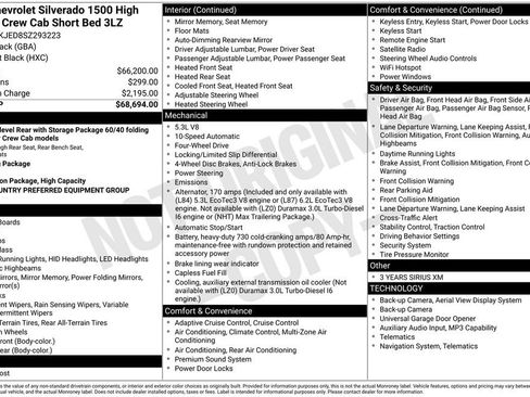 Used 2025 Chevrolet Silverado 1500 High Country AWD/4WD image 12