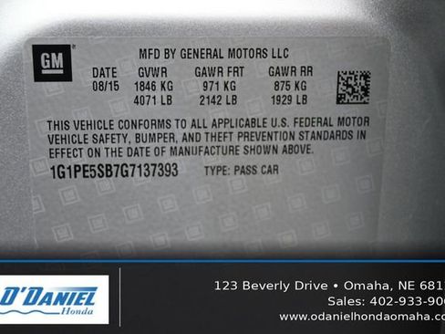 Used 2016 Chevrolet Cruze LT FWD image 42