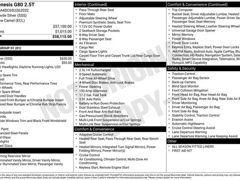 Used 2025 Genesis G80 2.5T image 34