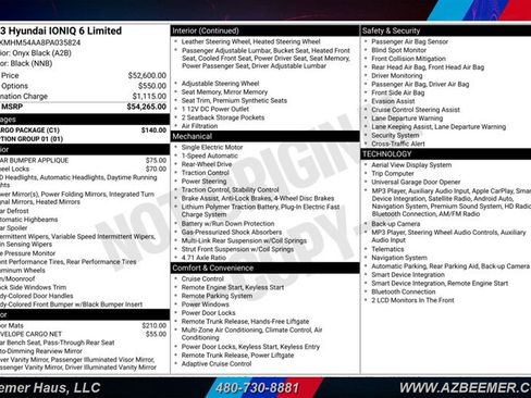 Used 2023 Hyundai Ioniq 6 Limited w/ Cargo Package RWD image 3