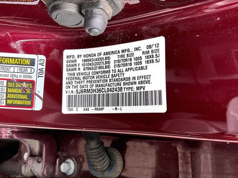 Used 2012 Honda CR-V LX image 35