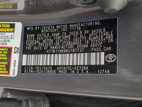 Used 2019 Toyota Camry SE w/ Audio Package image 22