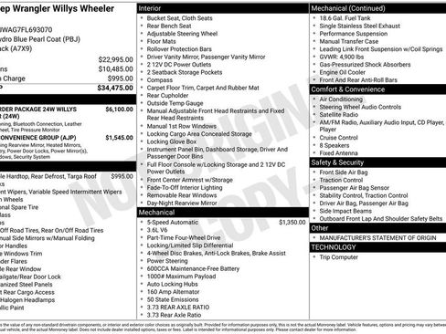 Used 2015 Jeep Wrangler Sport image 3