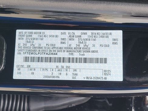 New 2026 Ford F150 XLT w/ Equipment Group 302A MID image 13