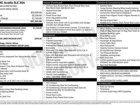 Used 2021 GMC Acadia SLE w/ Driver Convenience Package FWD image 6