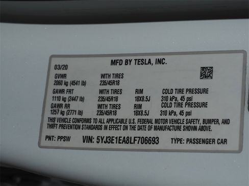 Used 2020 Tesla Model 3 Standard Range Plus image 28